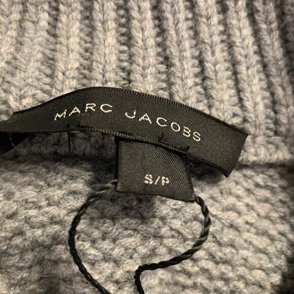 MARC JACOBS Size S Grey Cashmere / Wool Knitted Snaps Jacket - Picture 5 of 7